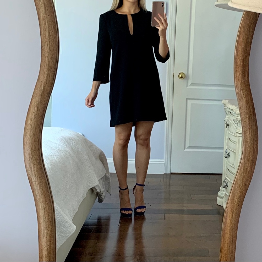Aritzia T.Babaton Black Peephole Formal Dress